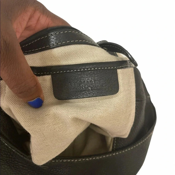 Michael Kors Black Pebbled Leather Hobo Bag - Picture 8 of 14